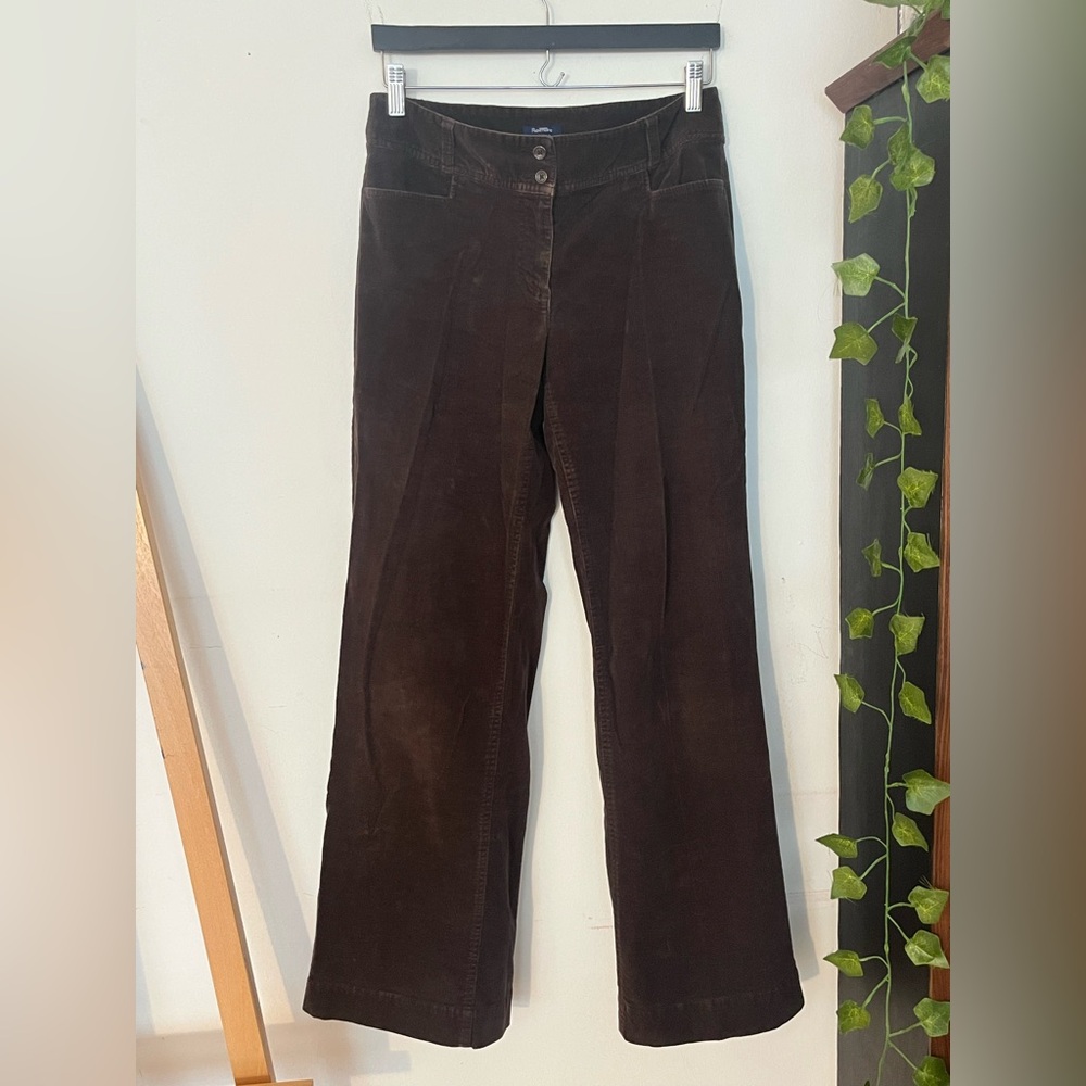 Dark Brown Corduroy Boot Cut Pmats